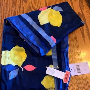 Kate Spade Viscose lemon zest oblong scarf